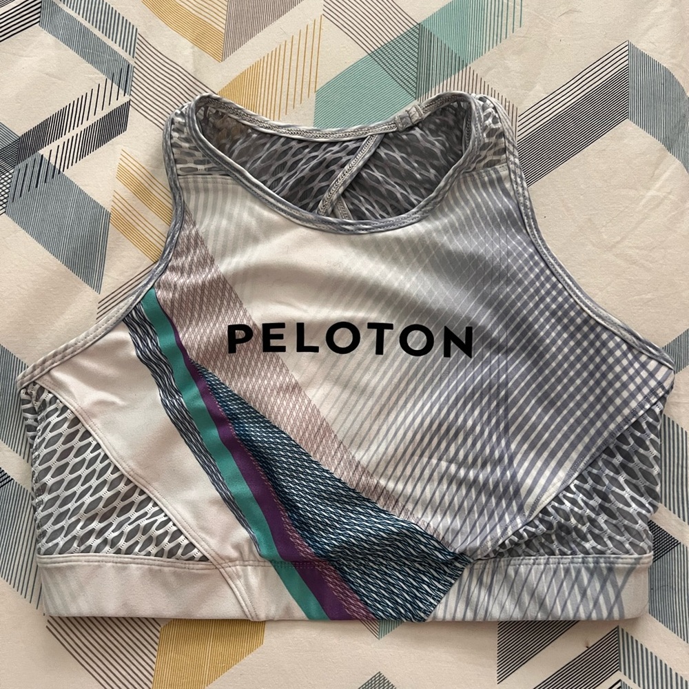 Peloton Multicolor Patterned Sports Bra
